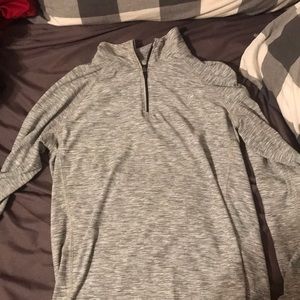 Long sleeve thin silver turtle neck